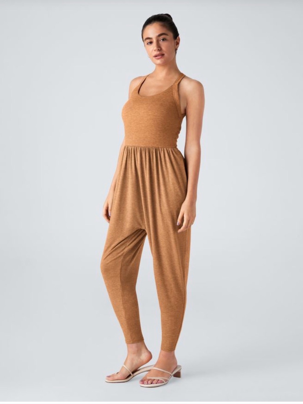 Halara Women's Sm NWT, U Neck- Pockets Harem Casual Jumpsuit-Easy Peezy Edition